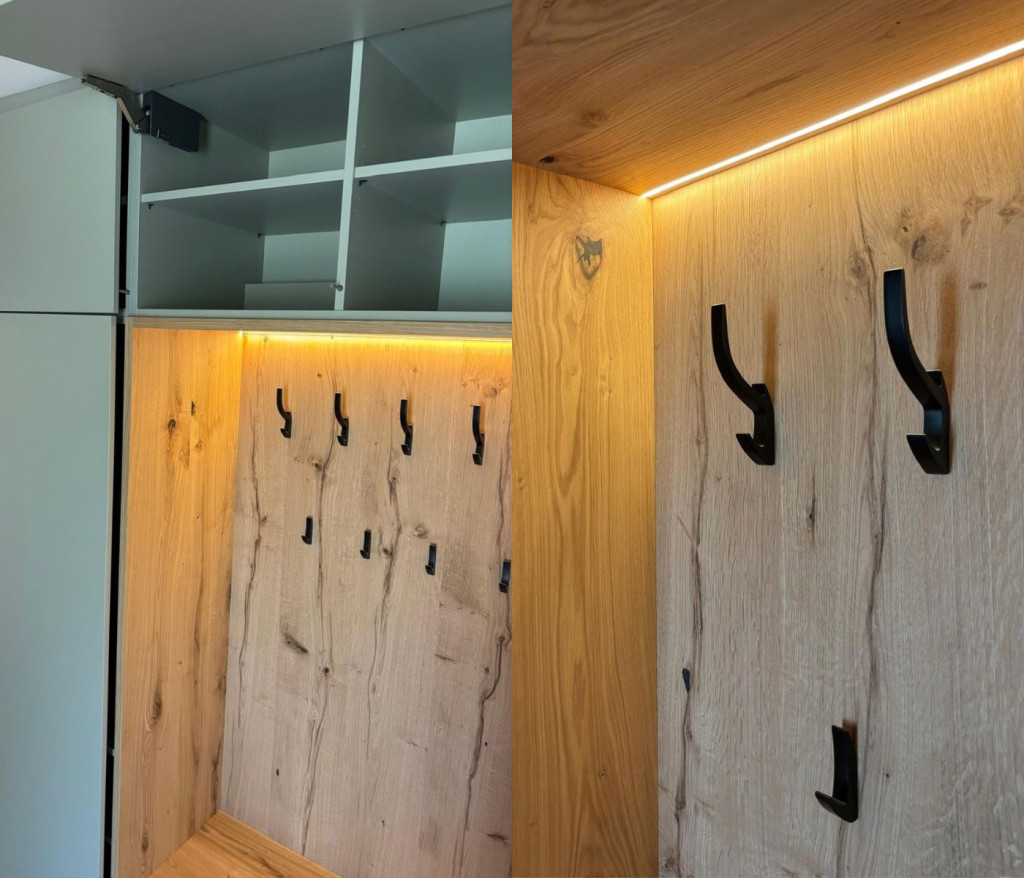 Garderobe nach Ma&szlig; mit Sideboard